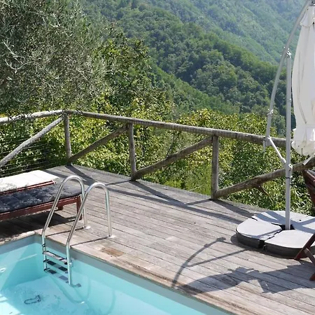 Piscina Con Vista Villa Bagni di Lucca